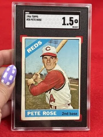 1966 Topps Pete Rose Baseball Card