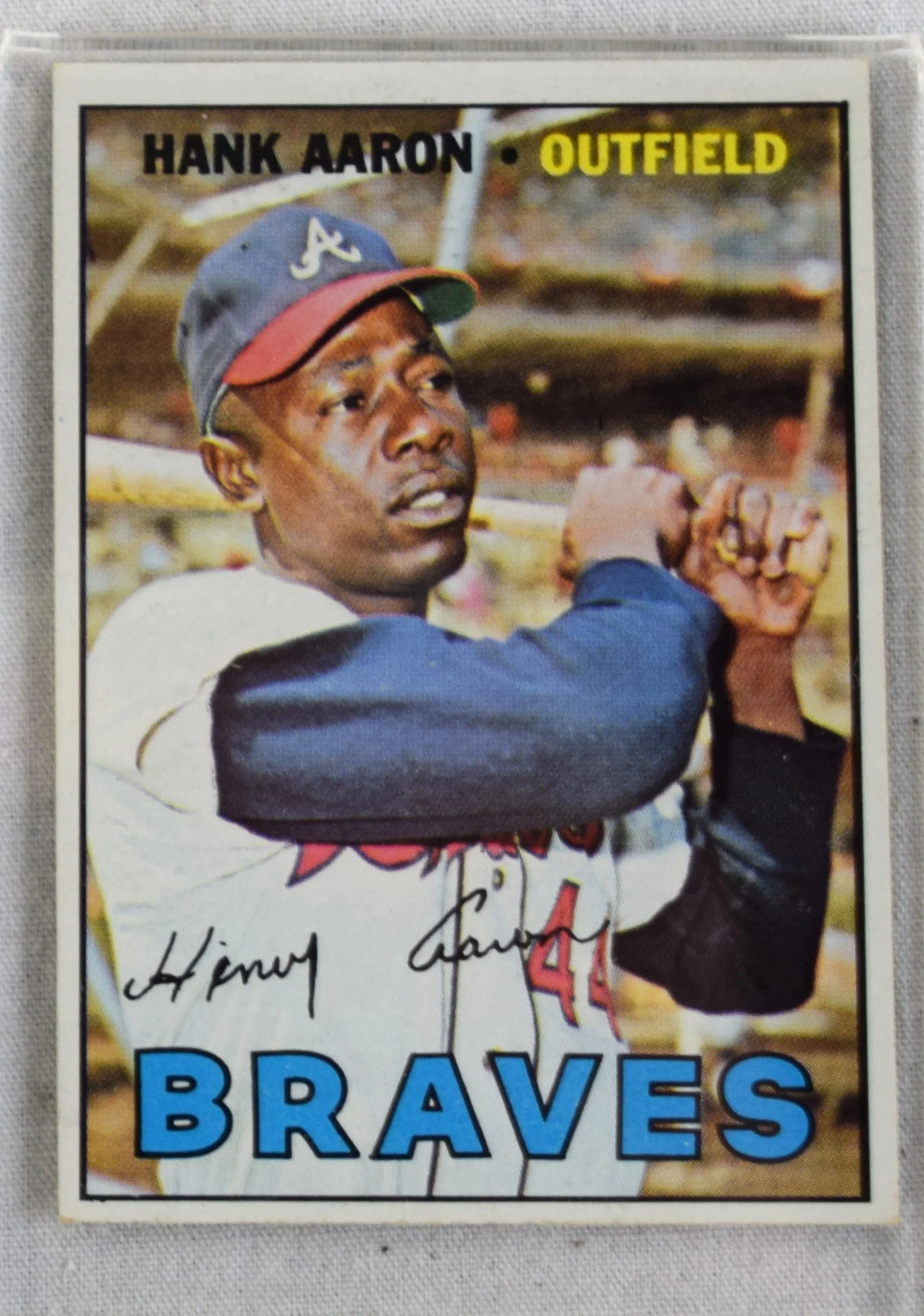 1967 Topps Hank Aaron # 250