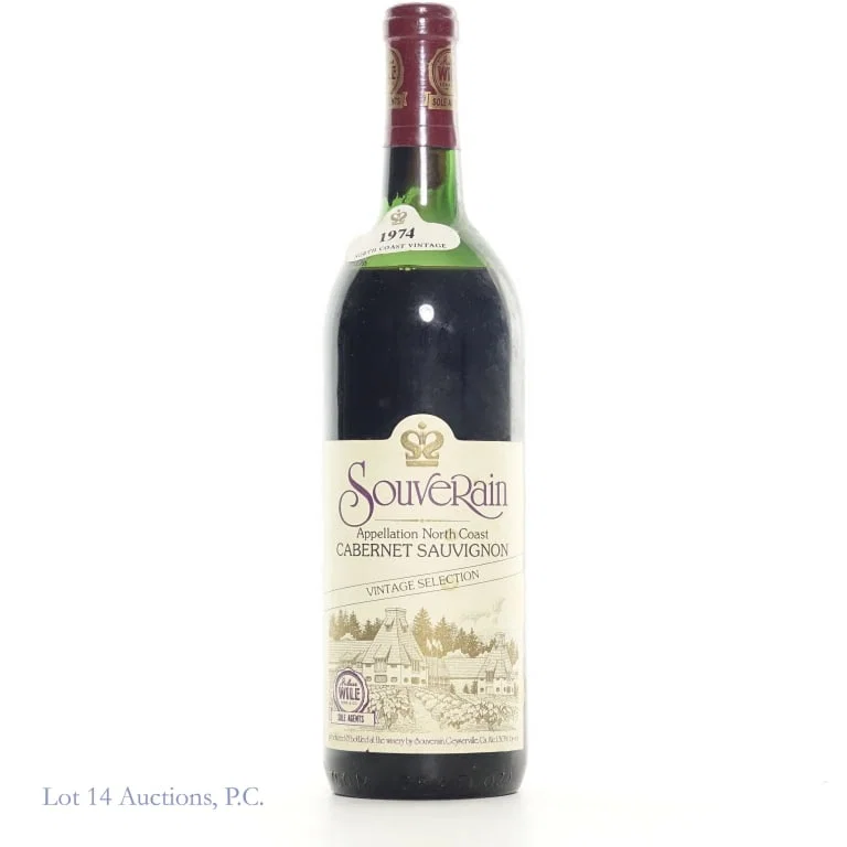 1974 Chateau Souverain Cabernet Sauvignon, CA
