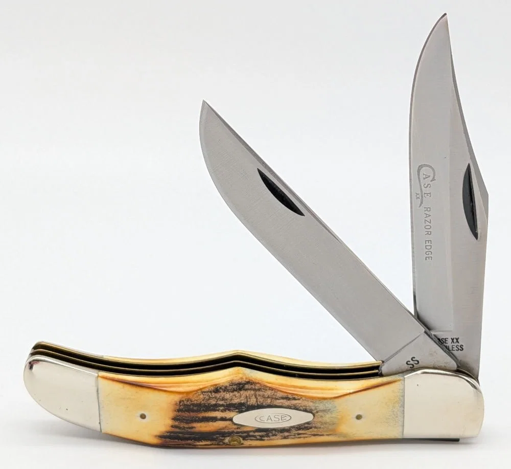 1976 Case XX Gray Letter Stag Folding Hunter 5265