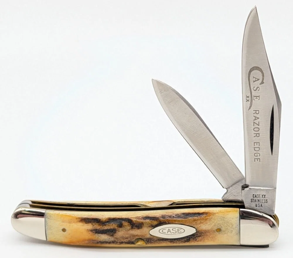 1976 Case XX Gray Letter Stag Medium Texas Jack Knife 52087