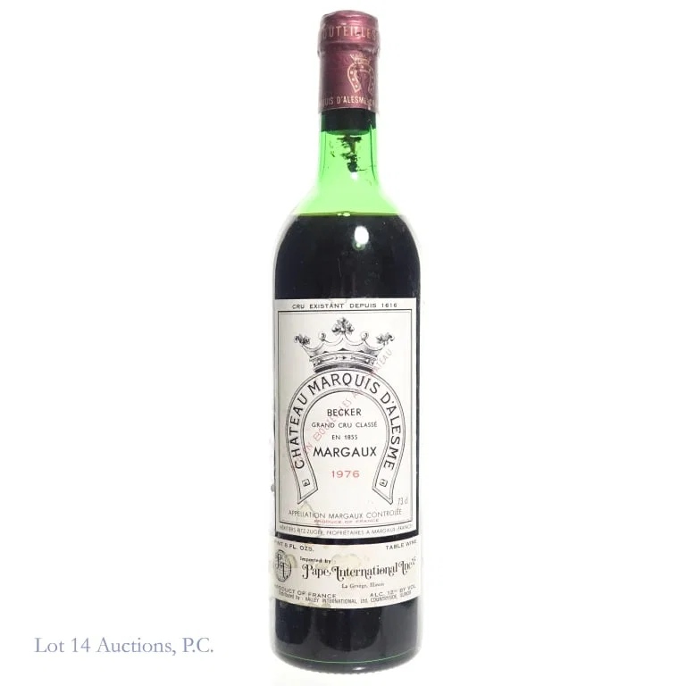 1976 Chateau Marquis D'Alesme Becker Margaux