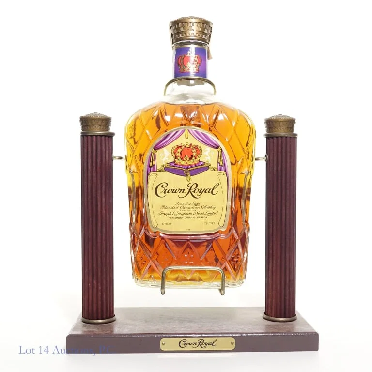 1976 Crown Royal Whisky (1.75 L in Cradle)
