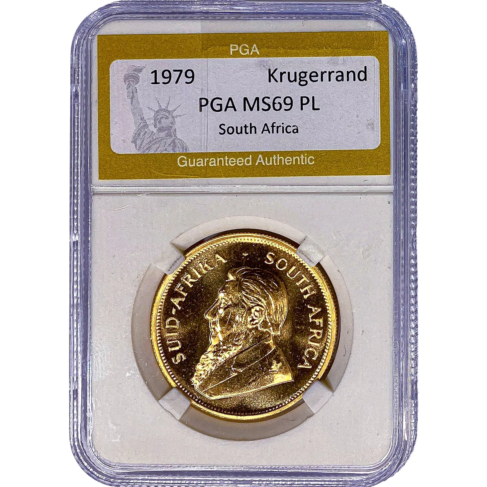 1979 South Africa 1oz Gold Krugerrand PGA MS69 PL