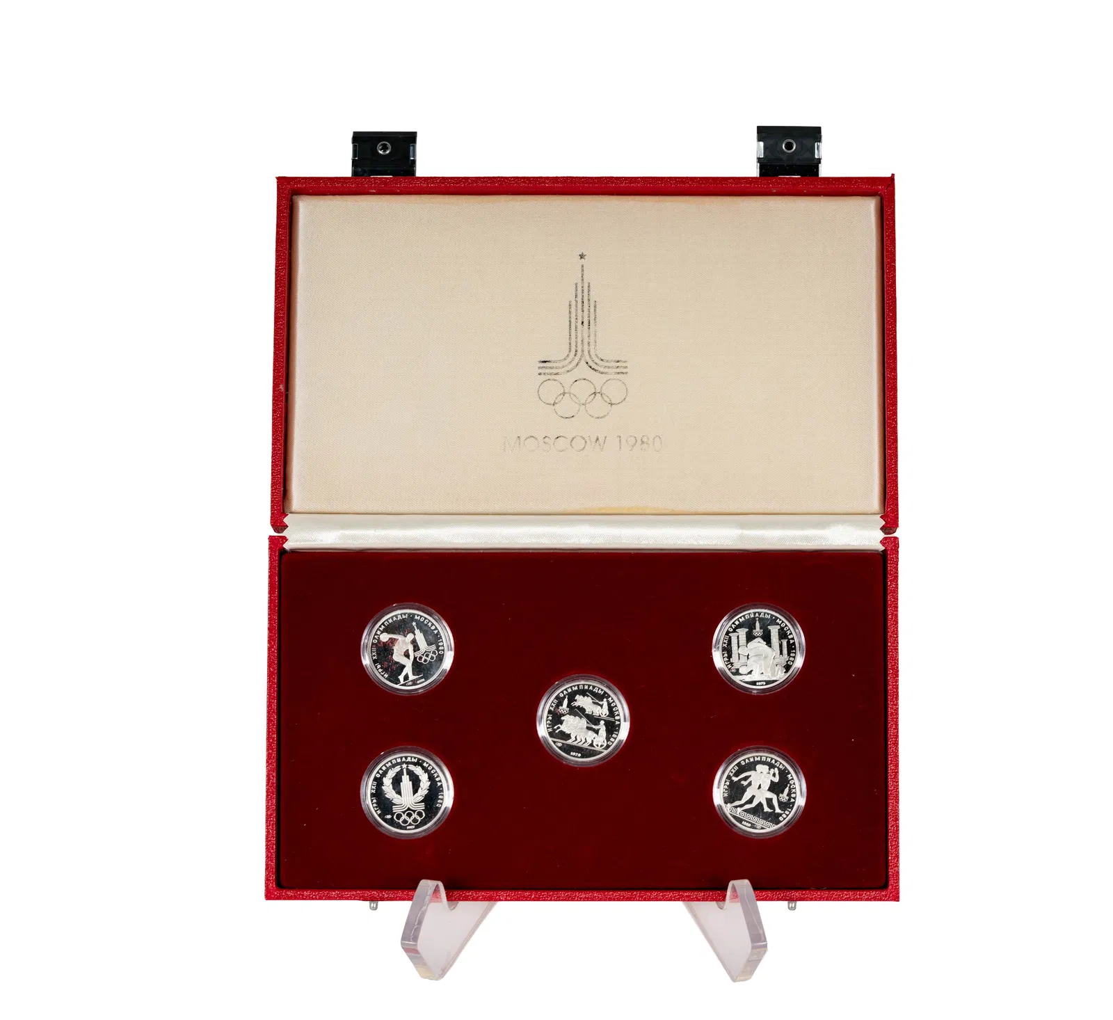 1980 Moscow Summer Olympics Silver 5 coin set