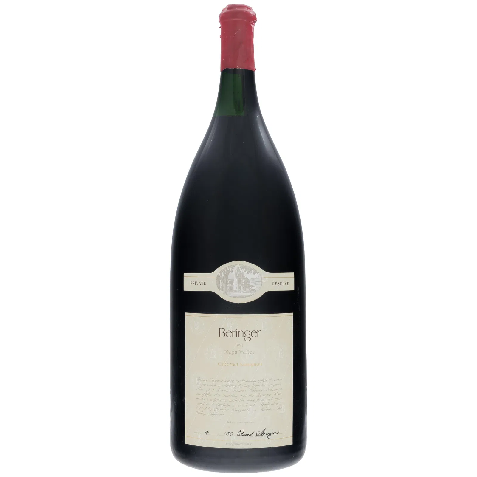 1981 Beringer Private Reserve Cabernet Sauvignon Salmanazar
