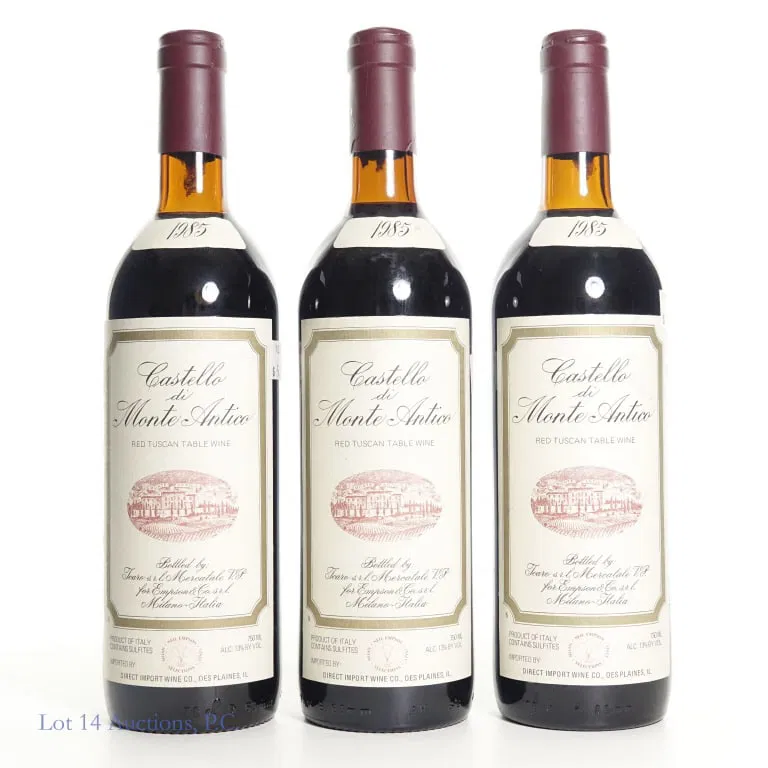 1985 Castello di Monte Antico Tuscan Red Wine (3)