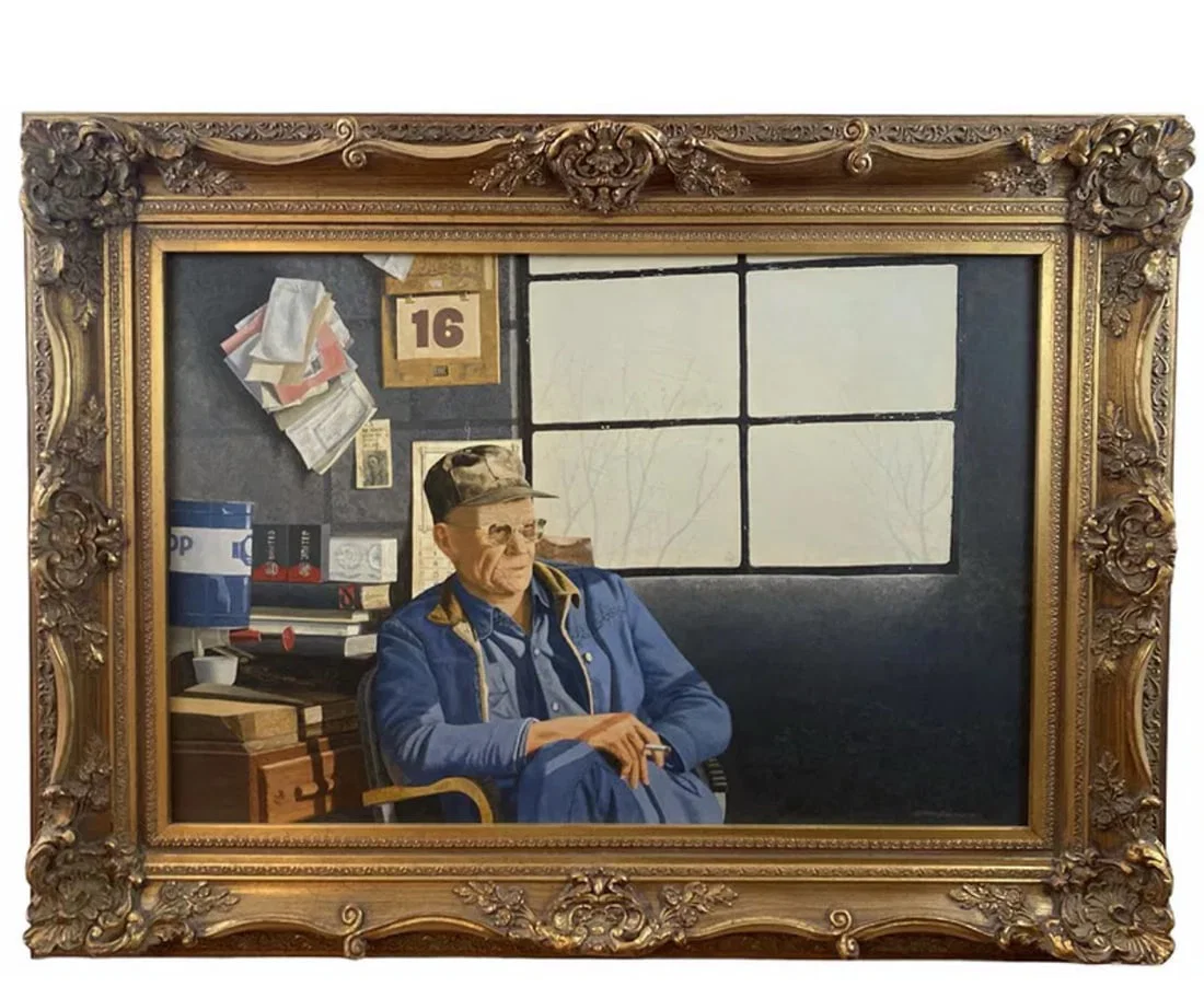 1985 Oil on Panel by Walt Johnston