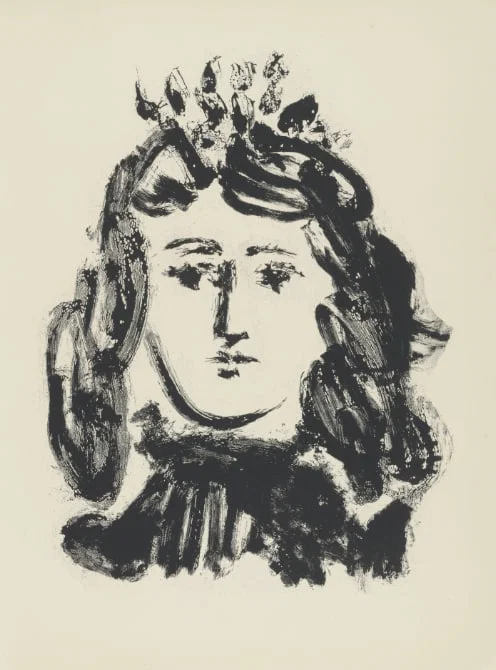 1985 Picasso Heliogravure 17 Woman with tiara
