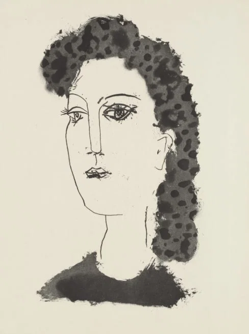 1985 Picasso Heliogravure 18 Head of a woman