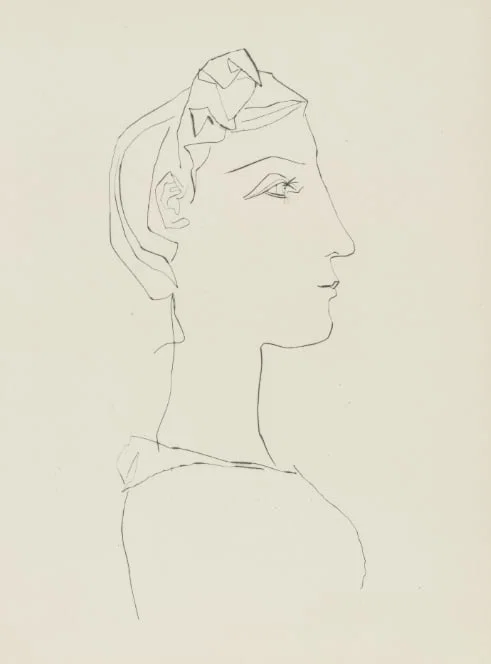 1985 Picasso Heliogravure 19 Woman with a braid