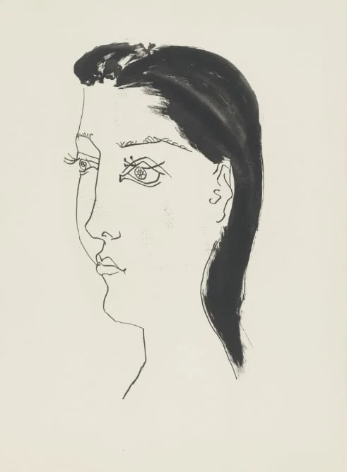 1985 Picasso Heliogravure 20 Woman in half profile
