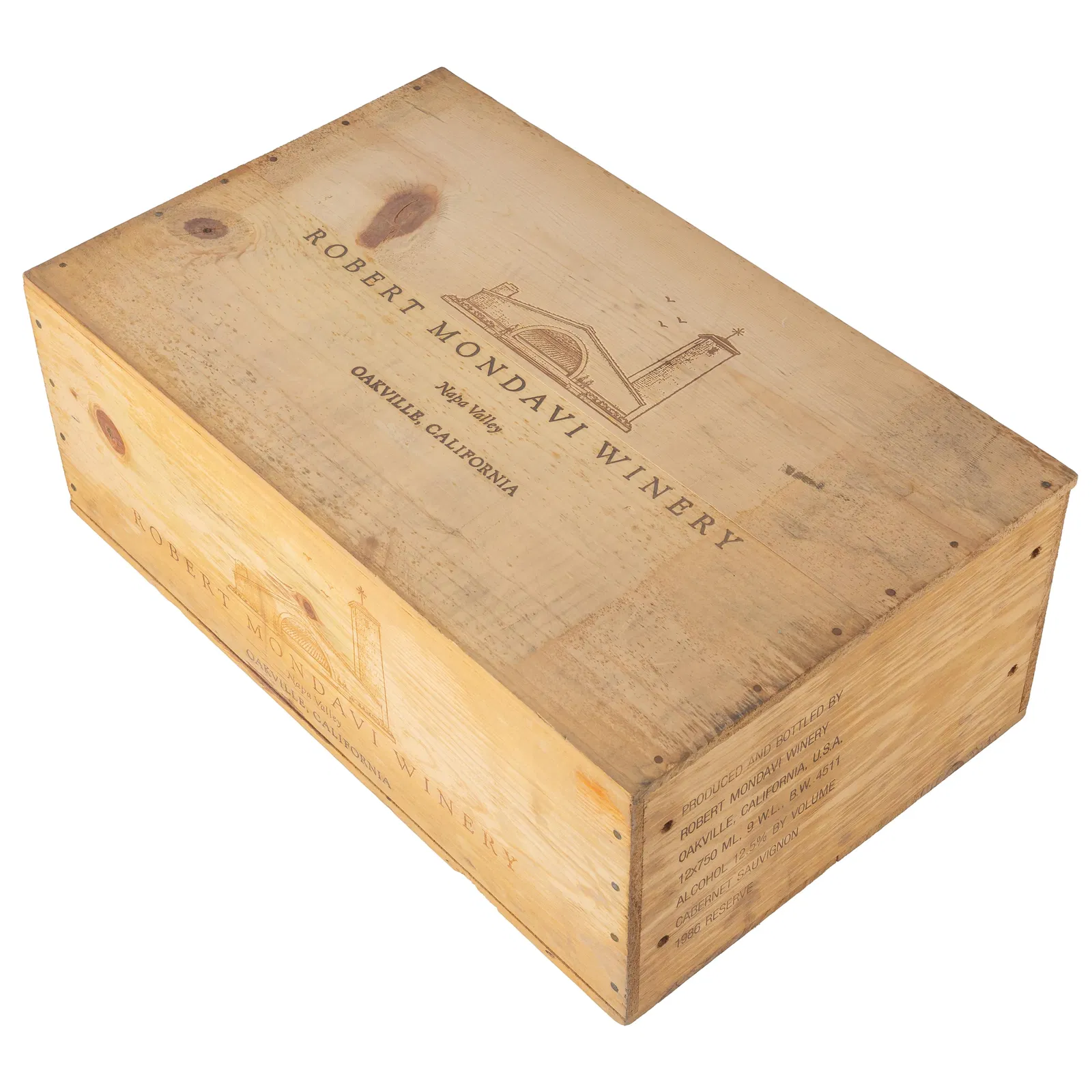 1986 Robert Mondavi Reserve Cabernet Sauvignon Case