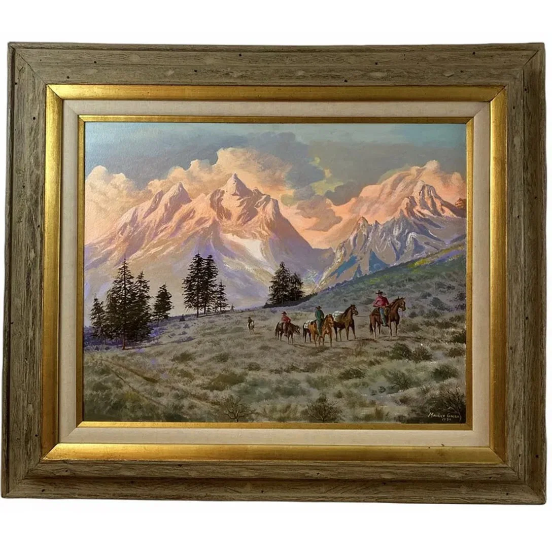 1990 Landscape Oil Painting by Maurice Green