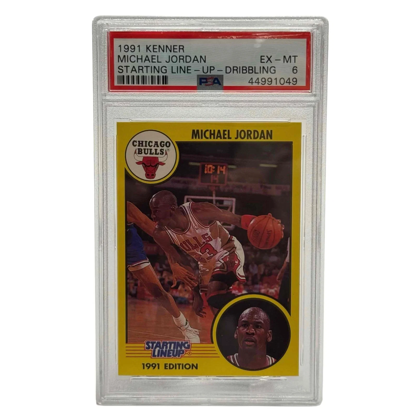 1991 Kenner Starting Lineup Michael Jordan PSA 6 Dribbling