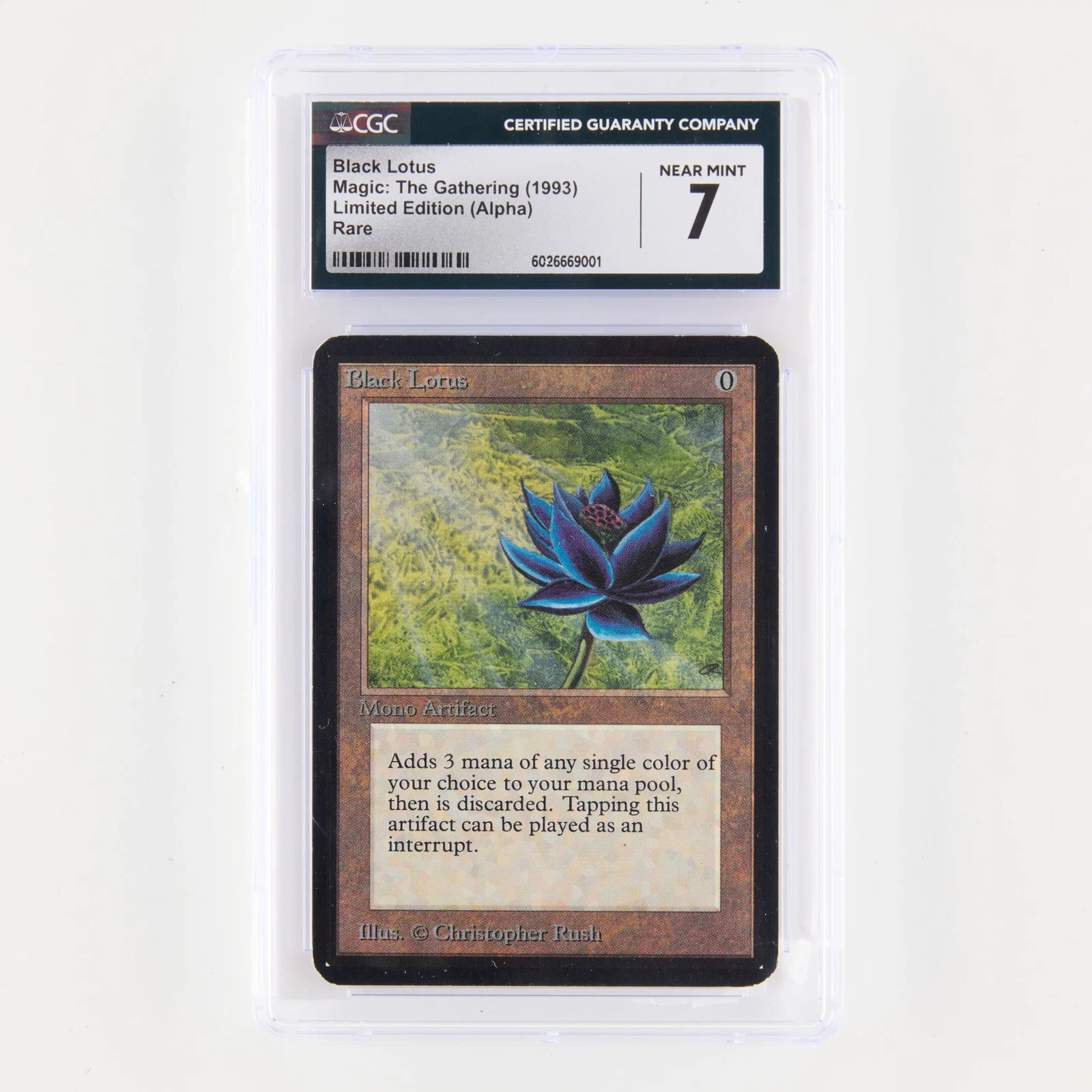 1993 Magic: The Gathering Alpha Limited Edition Black Lotus Rare Trading Card CGC 7