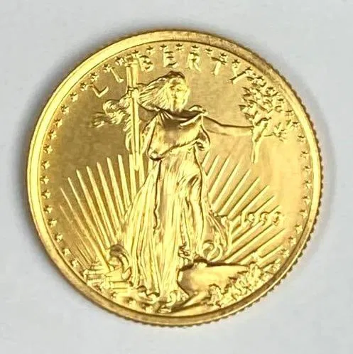 1993 US $5 1/10th oz American Gold Eagle