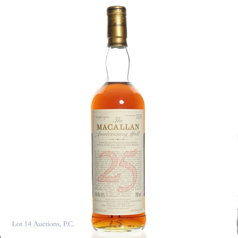 1994 Macallan Anniversary Malt 25 Year SM Scotch