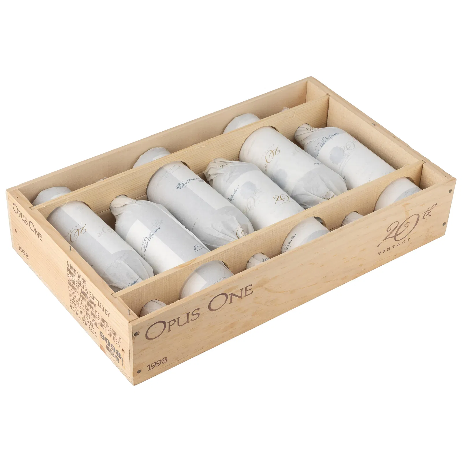 1998 Opus One 20th Vintage
