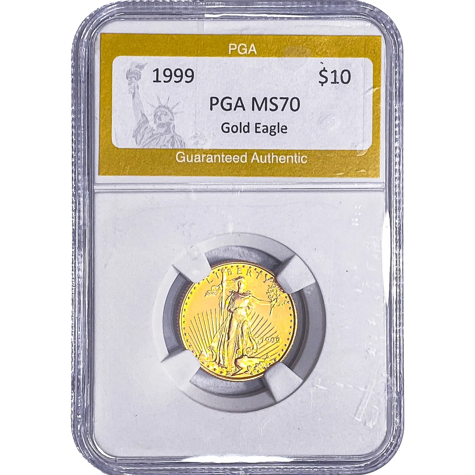 1999 1/4oz $10 Gold Eagle PGA MS70