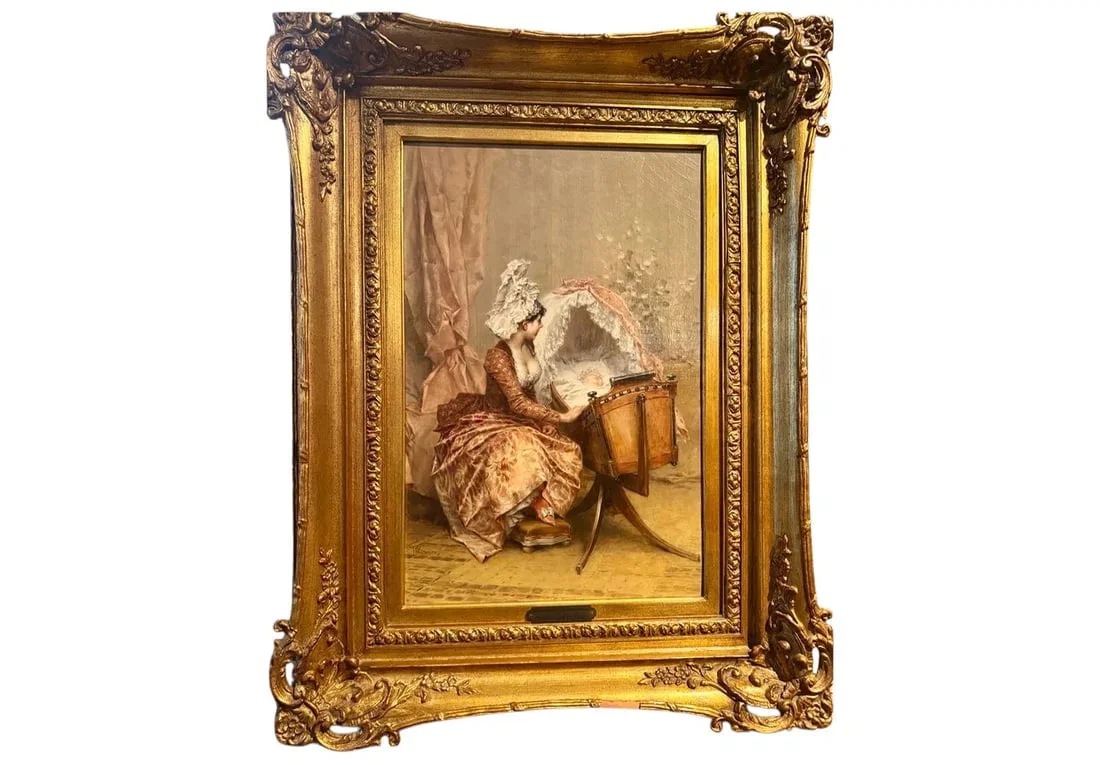 19TH C. OIL PAINTING SIGNED F.H.KAEMMERER CIRCA 1880