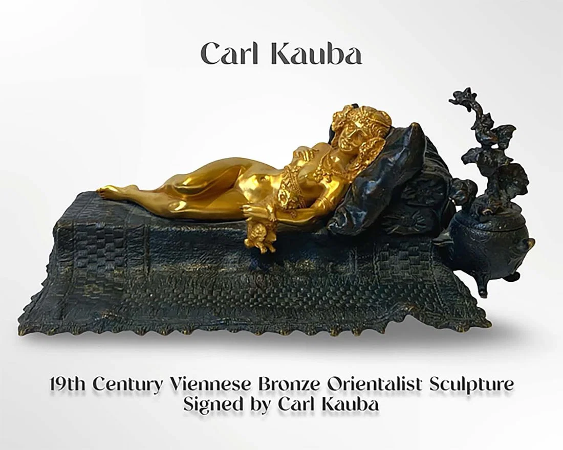19th C. Viennese Orientalist Bronze Sculpture, Carl Kauba Signed