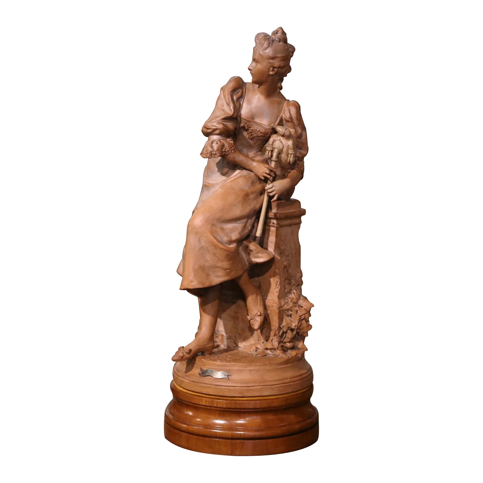 19th Century French Terracotta Sculpture 'Le Biniou' by Georges Coudray