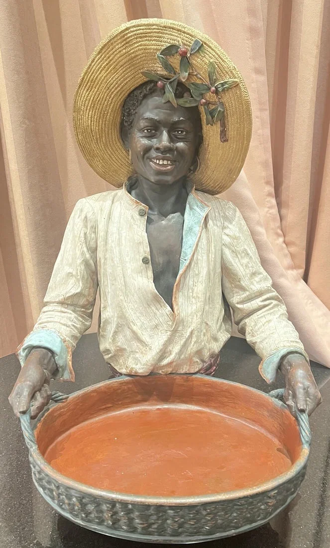 19th Century Goldscheider Terracotta Centerpiece Figure Signed