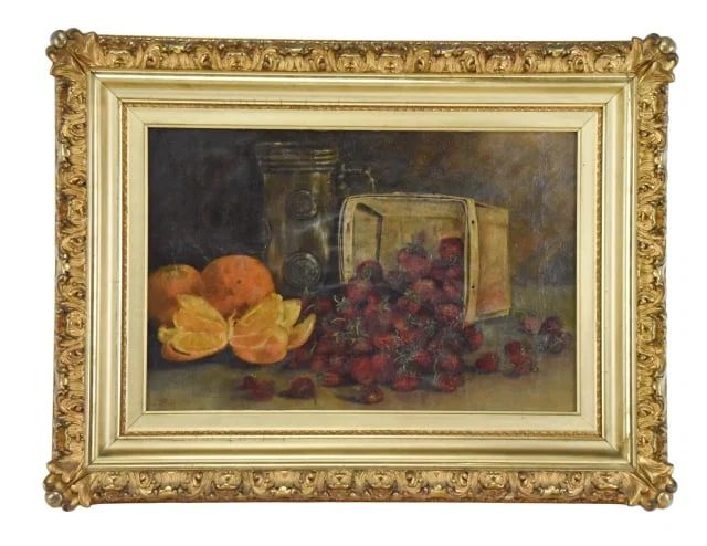 19th Century Signed Oil on Canvas Painting