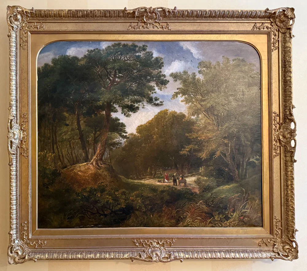 19thC Landscape with Figures, Oil on Canvas