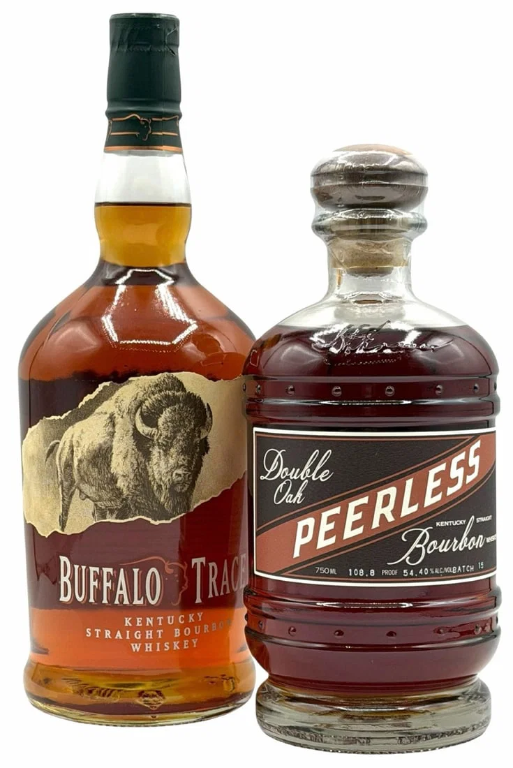 (2) 2024 Peerless Double Oak Bourbon 108.8 Proof 750ML & Buffalo Trace Bourbon 90 Proof 1L