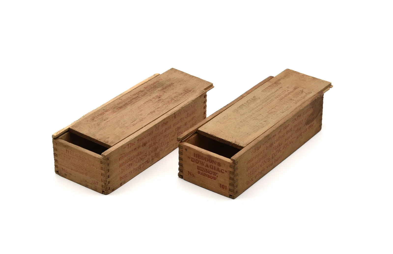 2 Early Heddon Wood Boxes