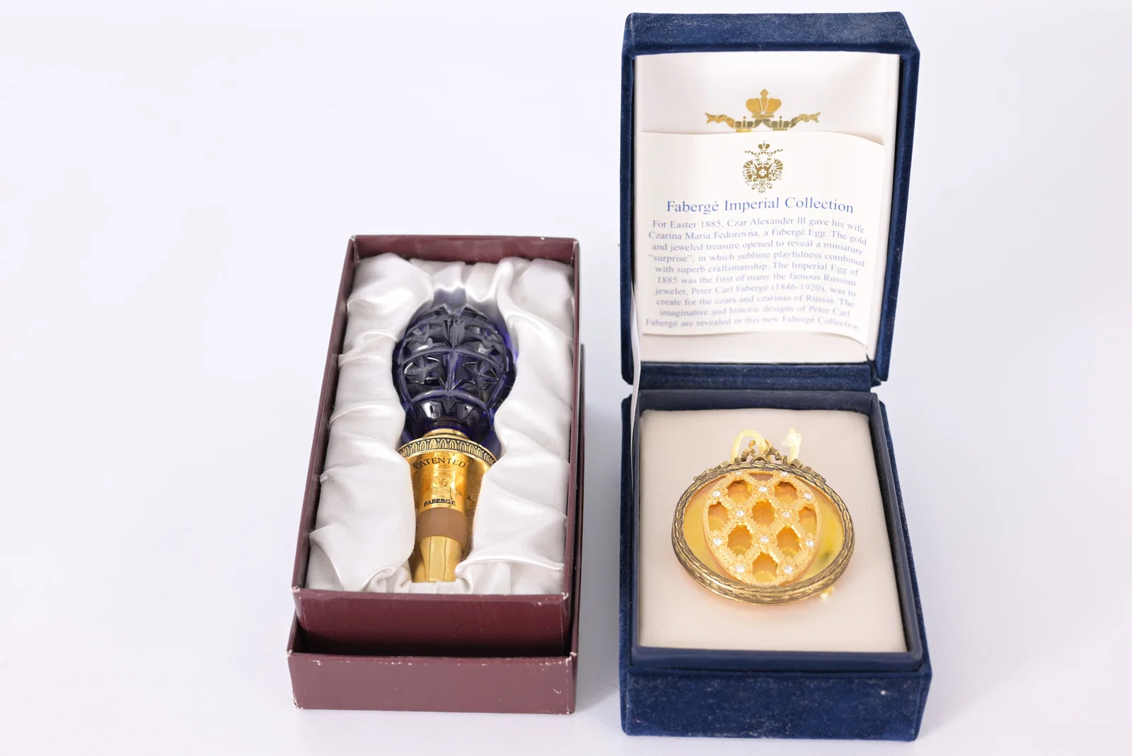 (2) Faberge Articles in Original Boxes