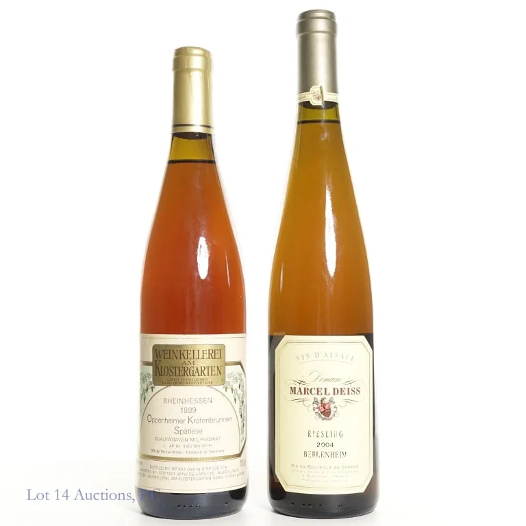 2 German wines - 89 Rheinhessen & 04 Riesling