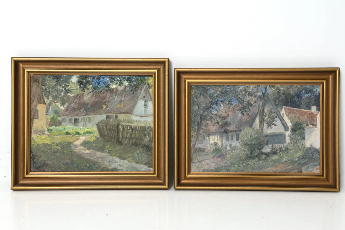 (2) HUGO PEDERSEN (DANISH) LANDSCAPE GROUPING O/C