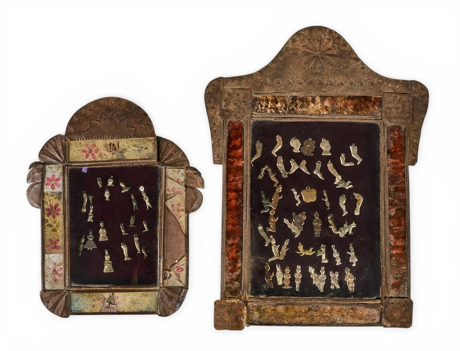 (2) Mexican Milagro Nichos