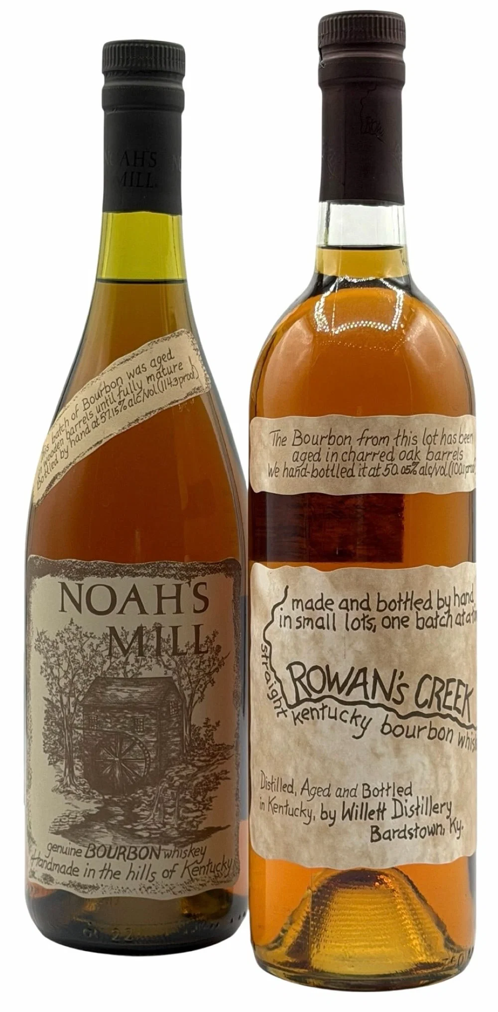 (2) Noah's Mill Bourbon 114.3 Proof 750ML & Rowan's Creek Bourbon 100 Proof 750ML