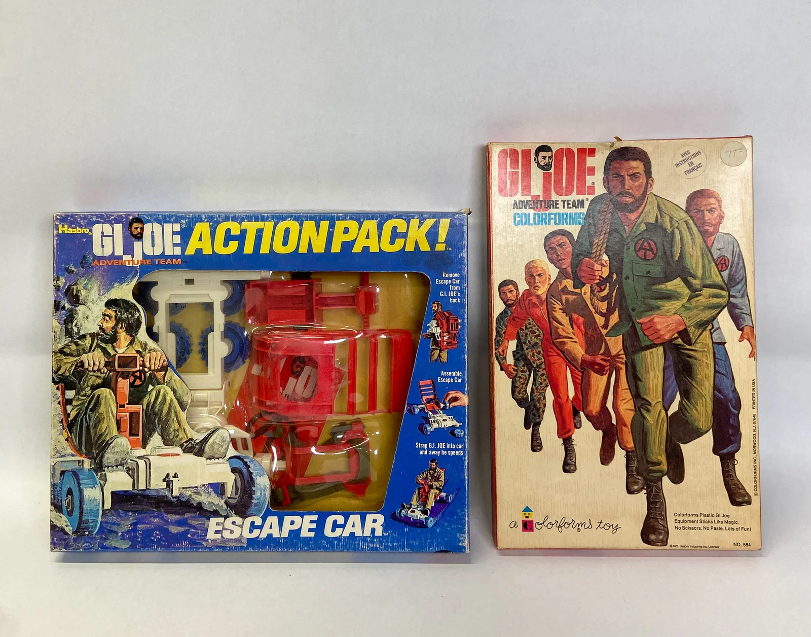 2 Vintage Hasbro G.I. Joe Adventure Team Sets c. 1973