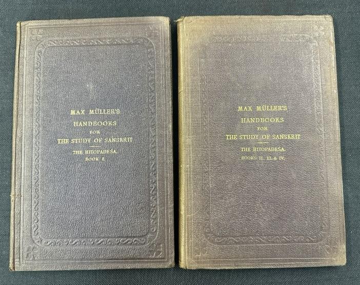 (2) volumes (Volumes I - IV ) are in the (2) volumes- MAX MULLER'S HANDBOOKS FOR THE STUDY OF