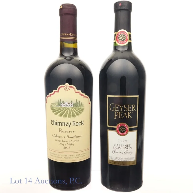 2001 Chimney Rock & 2000 Geyser Peak Cabernet