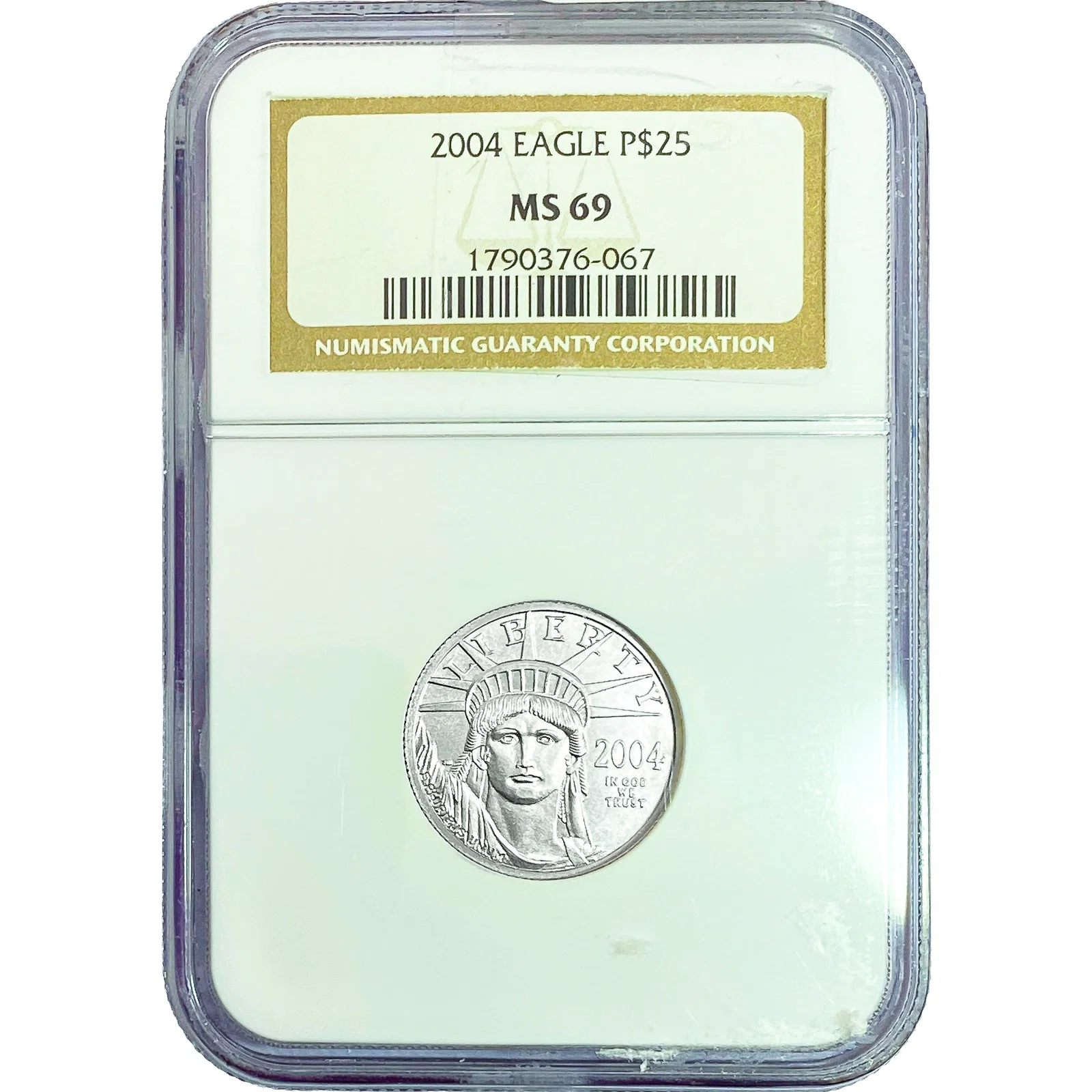 2004 1/4oz Platinum Eagle $25 NGC MS69