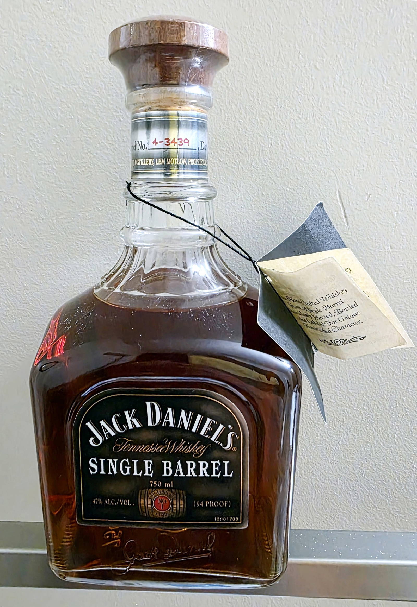 2004 Jack Daniel's Single Barrel Signed by Master Jimmy Bedford