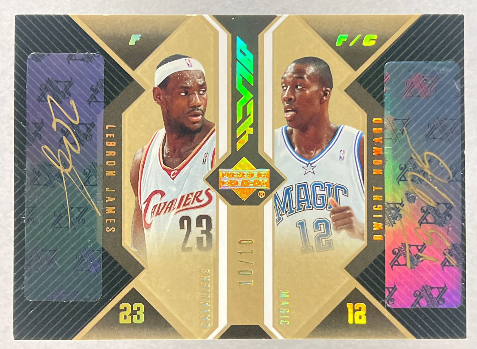 2006 - 07 Upper Deck Black Dual Auto LeBron James/Dwight Howard 10/10 BGS 8.5/9 Auto