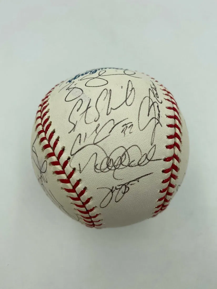 2006 WBC Team USA Signed Baseball 27 Signatures JSA COA Jeter Griffey Jones
