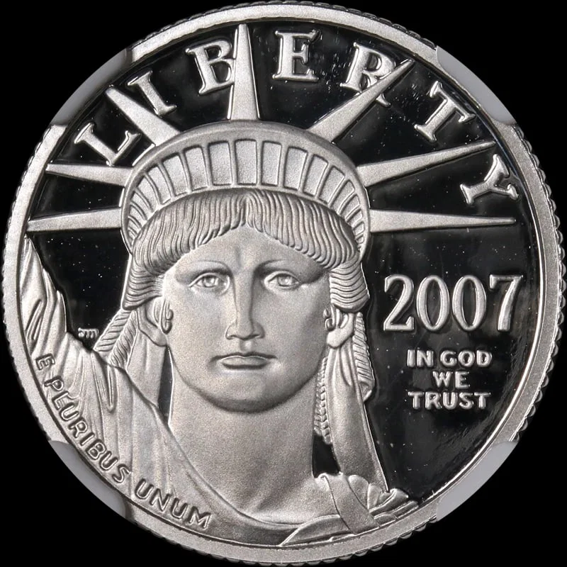 2007-W PLATINUM AMERICAN EAGLE $25