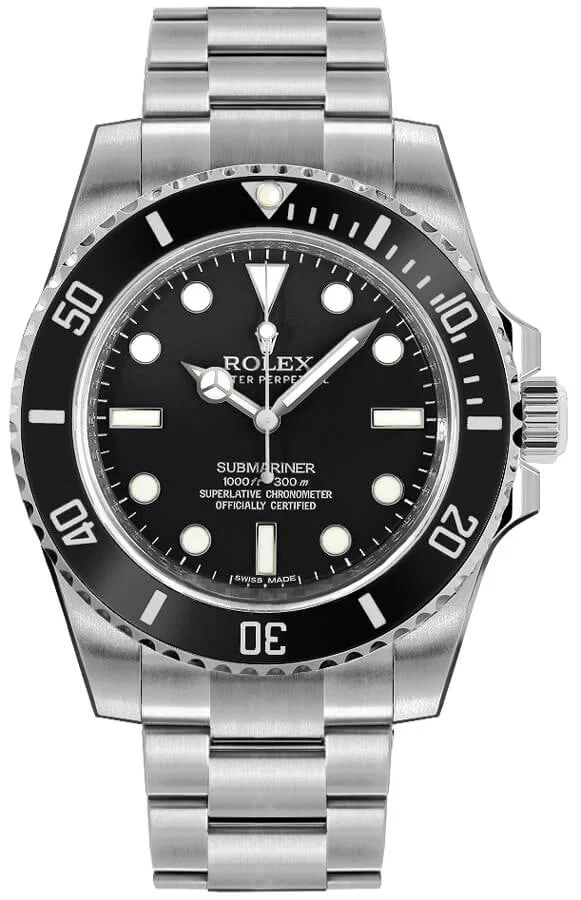 2019 Rolex Submariner 114060 Oyster Bracelet Black Dial Ceramic Bezel No Date Card