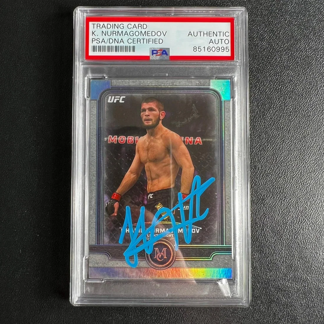 2019 UFC Topps Museum Khabib Nurmagomedov Signed Card PSA 10