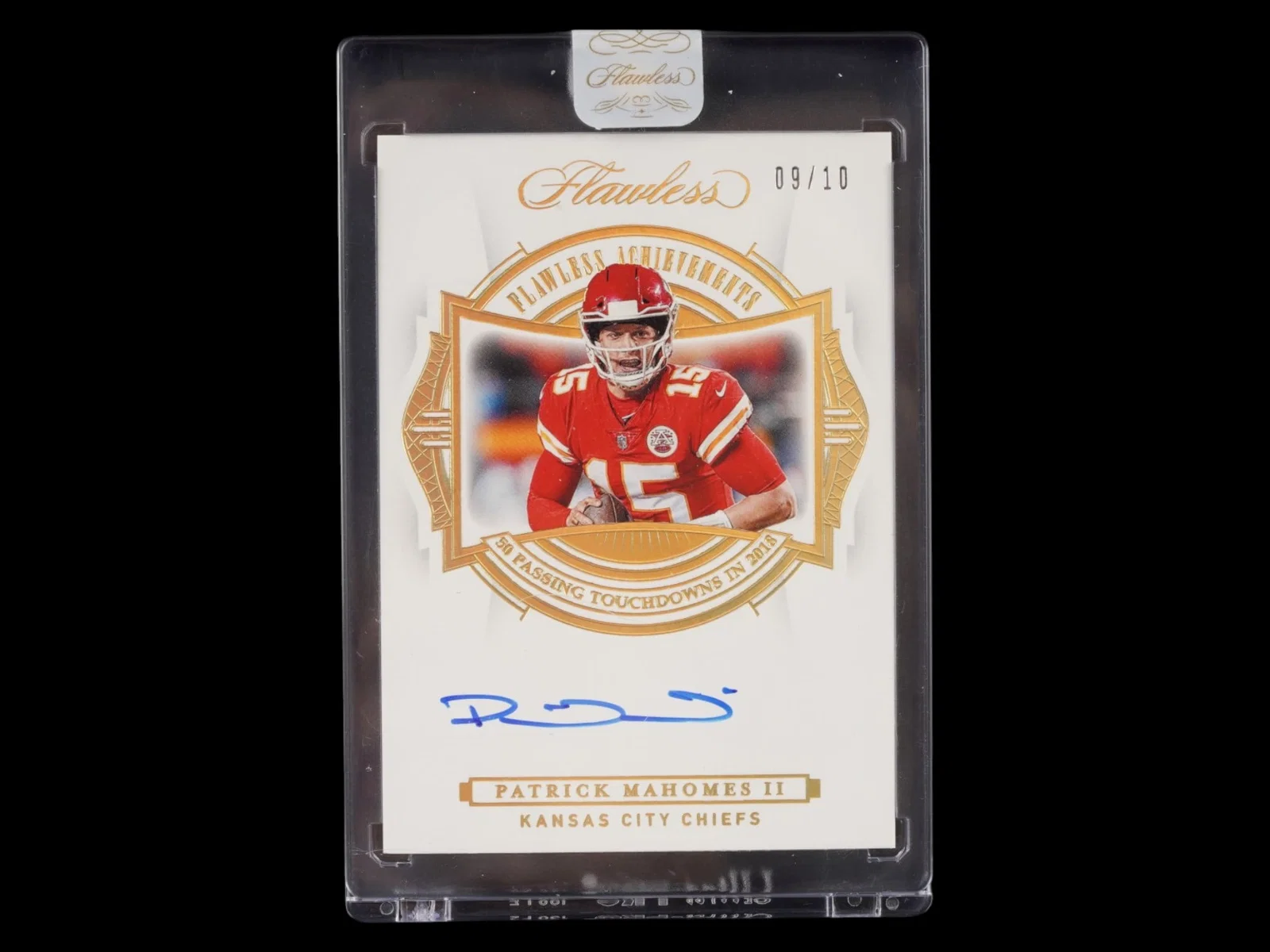 2020 FLAWLESS PATRICK MAHOMES ACHIEVEMENTS AUTO /10