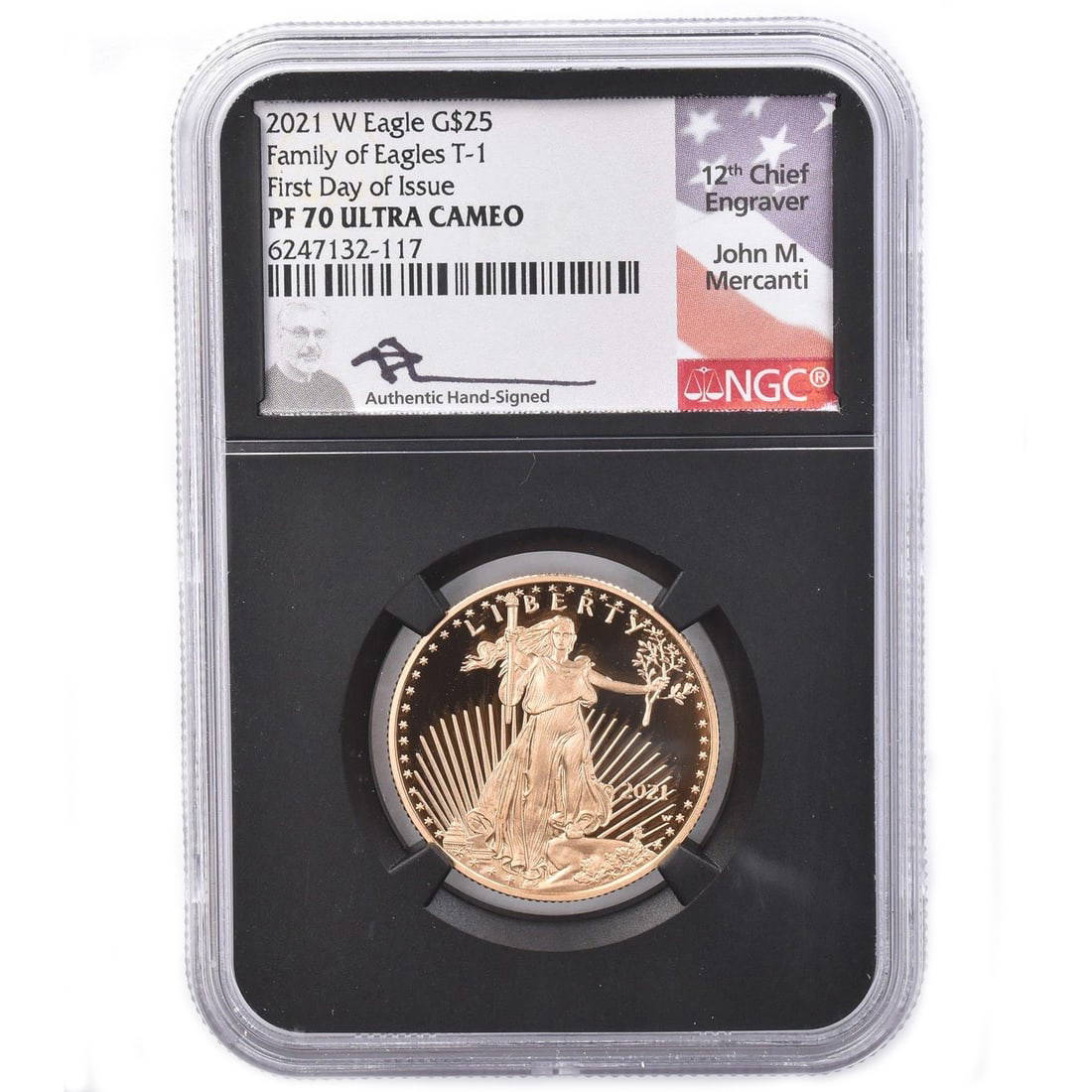 2021-W $25 American Gold Eagle Coin (First Edition)