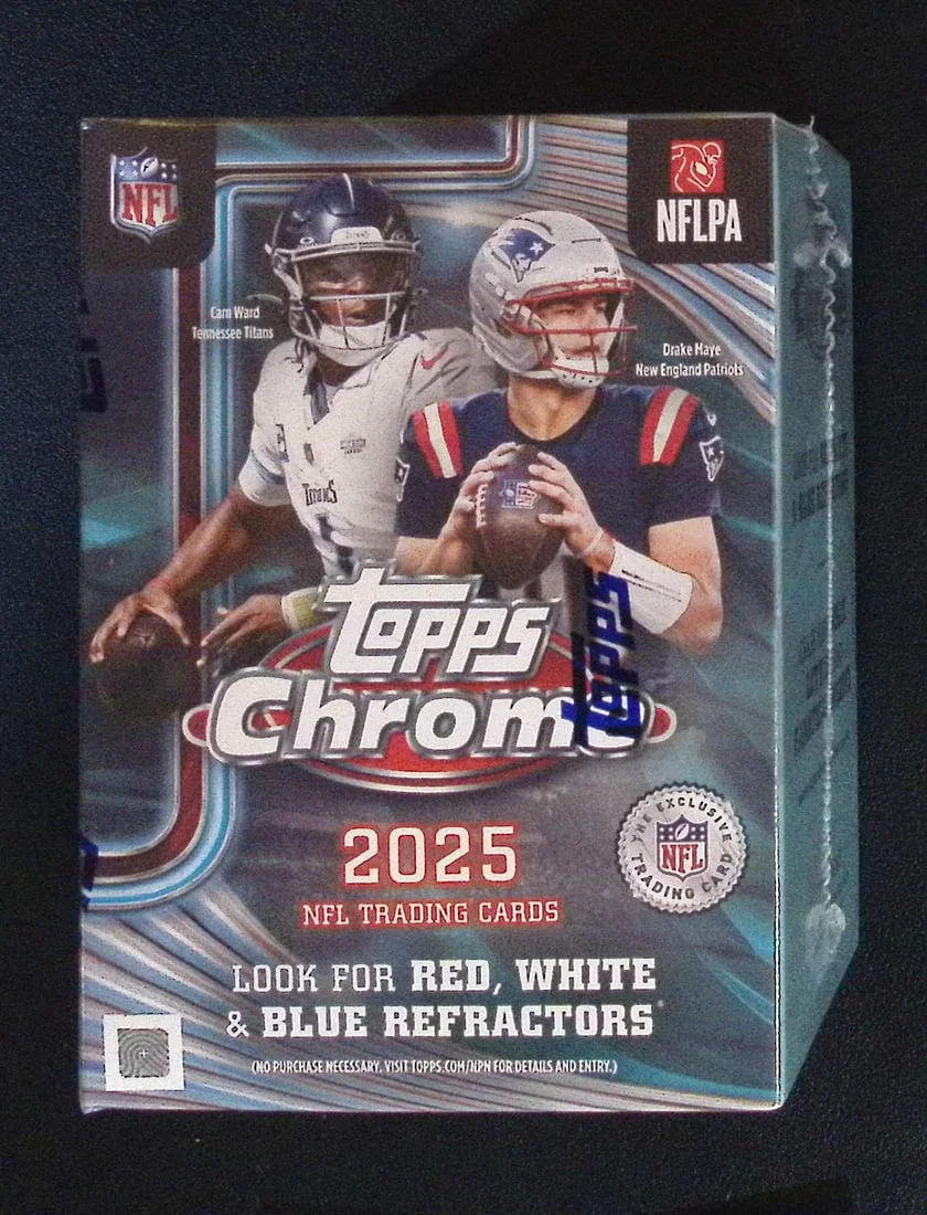 2025 Topps Chrome Football Blaster Box - NEW RELEASE